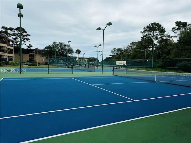 view of sport court