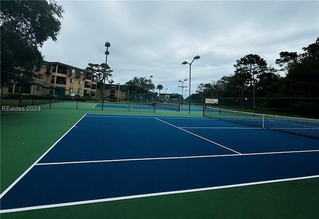 view of sport court