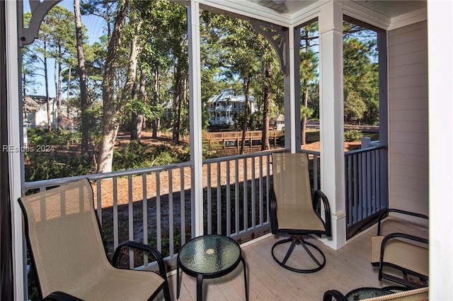 view of sunroom / solarium