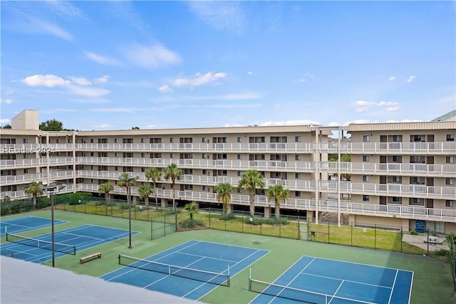 view of tennis court