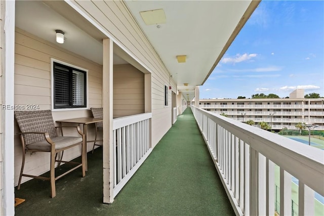 view of balcony