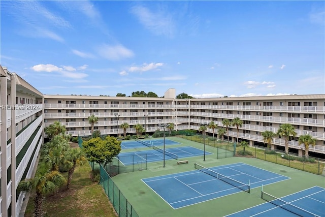 view of tennis court