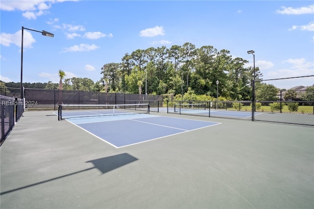 view of tennis court