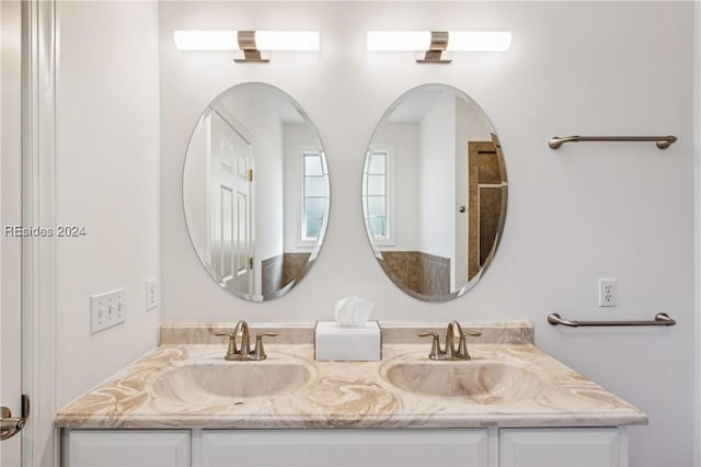 bathroom featuring vanity