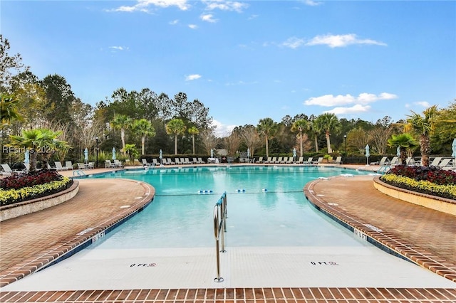 view of pool