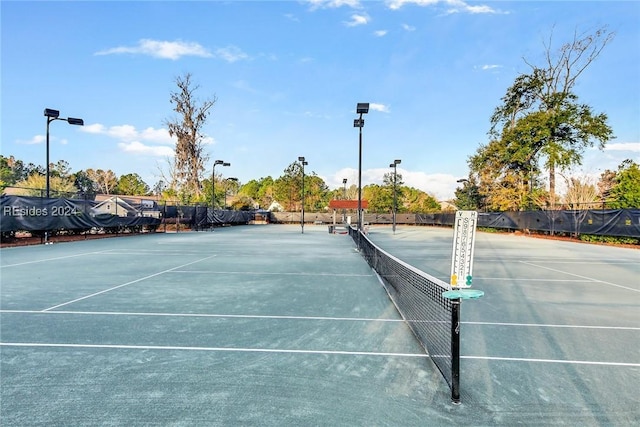 view of tennis court