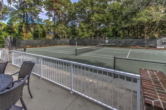 view of tennis court