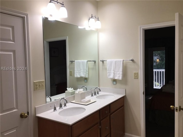 bathroom featuring vanity