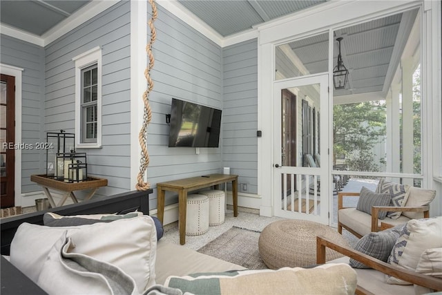 view of sunroom / solarium