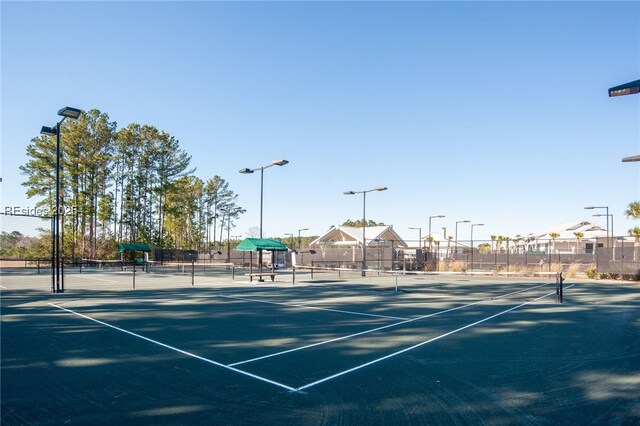 view of tennis court