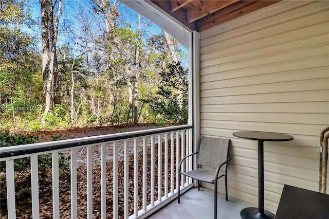 view of balcony