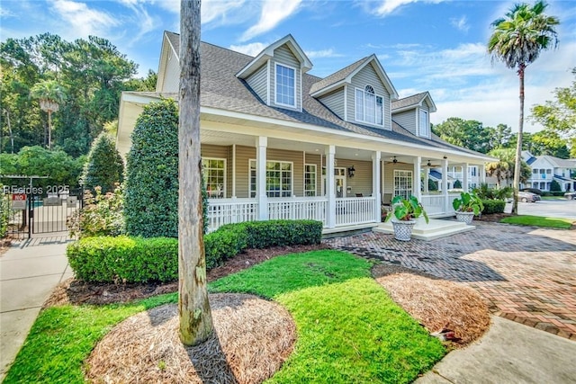 cape cod-style house with a porch