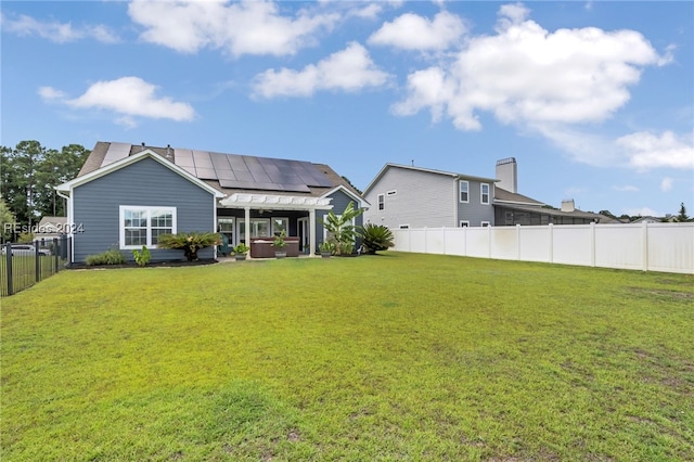 view of yard featuring an outdoor living space