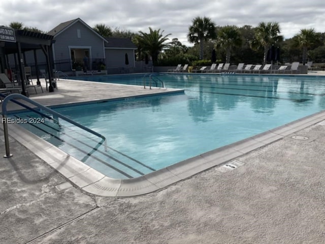 view of pool with a patio