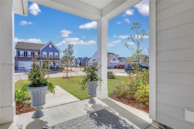 view of patio / terrace featuring covered porch