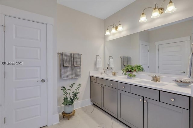 bathroom with vanity