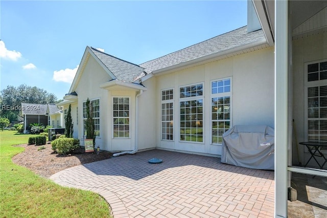 exterior space with a patio