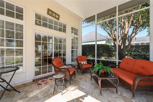 view of sunroom / solarium