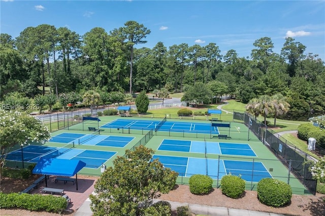 view of tennis court