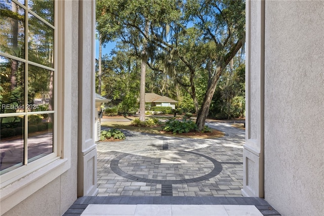 view of doorway to outside