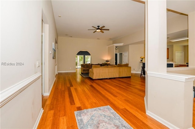 interior space featuring hardwood / wood-style flooring