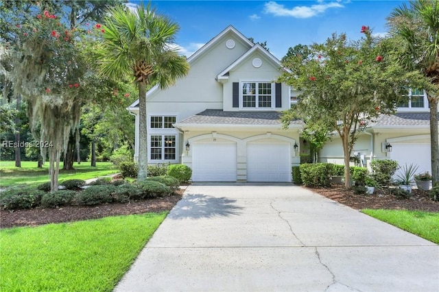 view of front of home featuring a garage