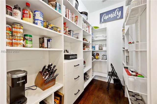 view of pantry