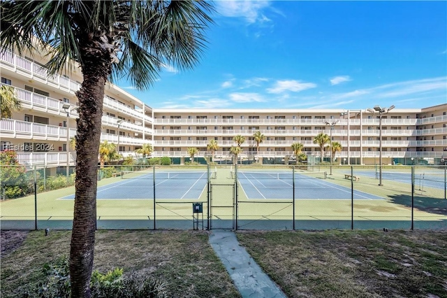 view of tennis court