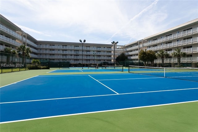 view of tennis court