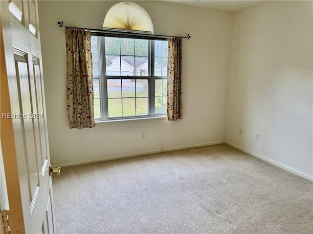 view of carpeted empty room