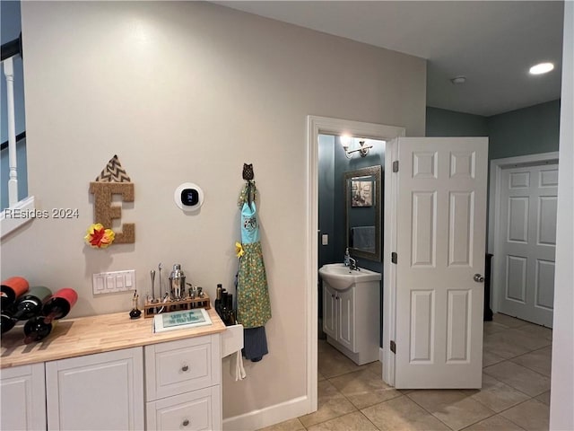 bathroom featuring tile patterned floors