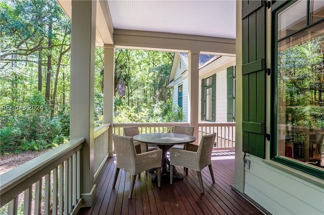 view of sunroom