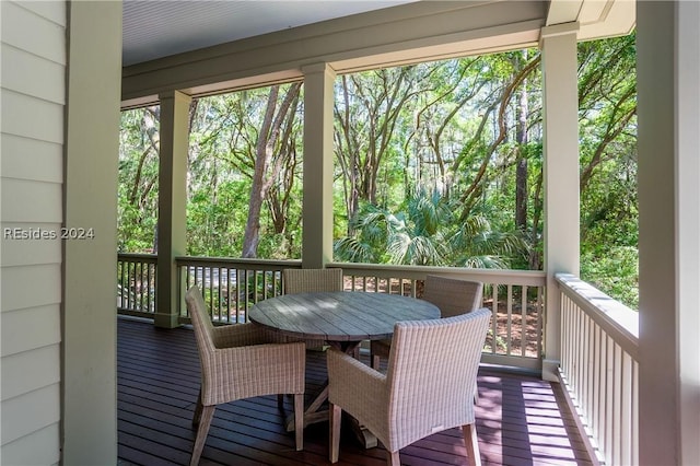 sunroom / solarium with plenty of natural light