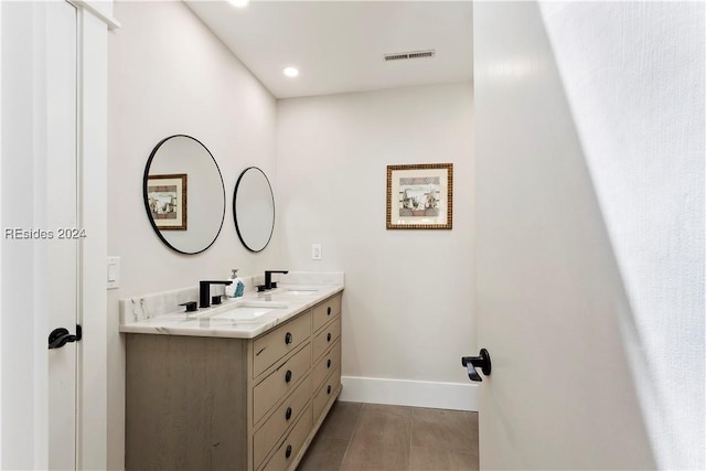 bathroom featuring vanity