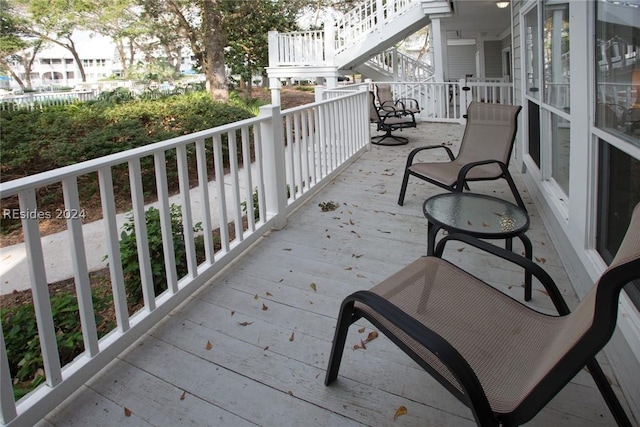 view of balcony