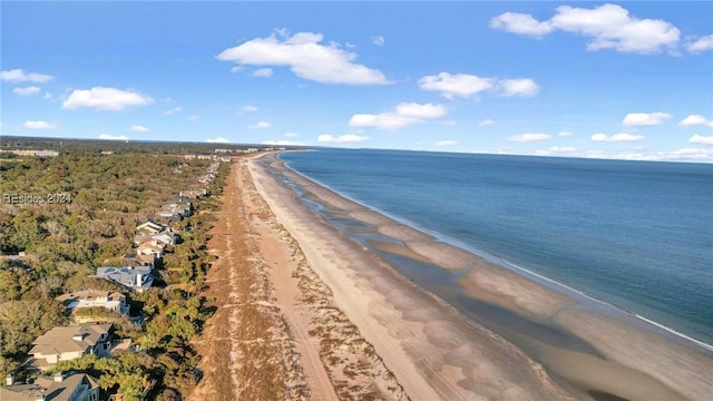 water view featuring a view of the beach