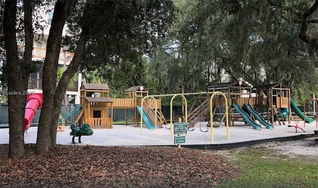 view of play area