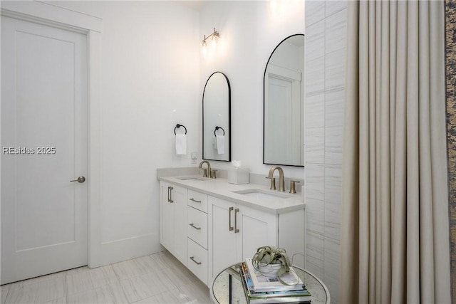 bathroom with vanity