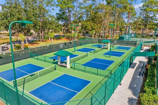 view of tennis court