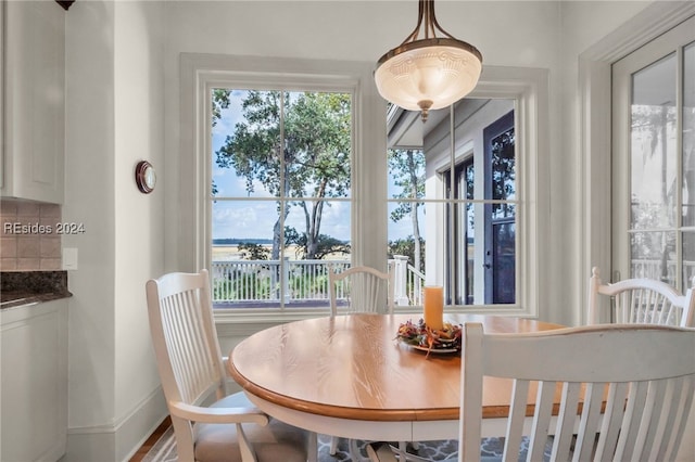 view of dining room