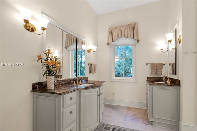 bathroom featuring vanity