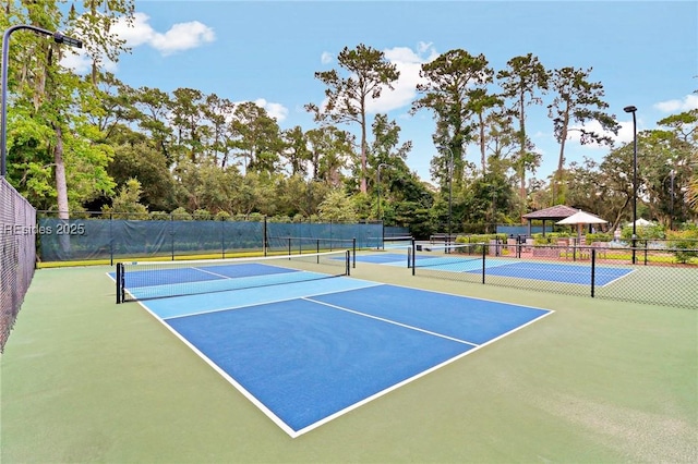 view of tennis court