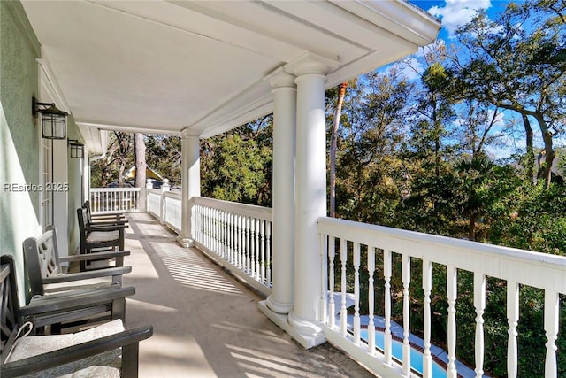 view of balcony