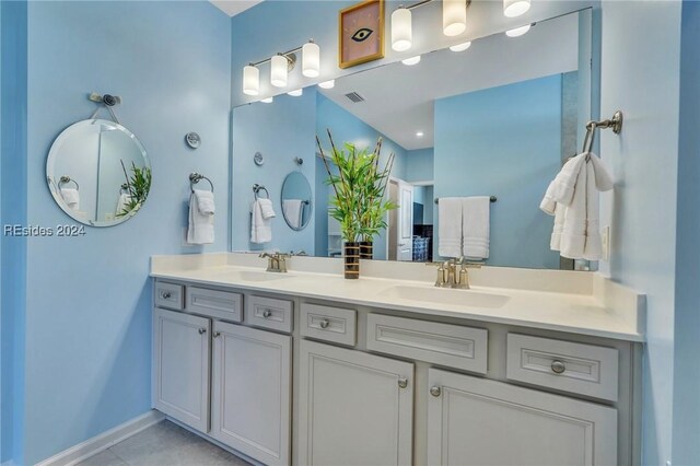 bathroom featuring vanity