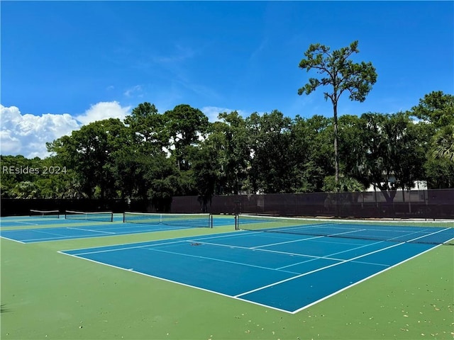 view of sport court