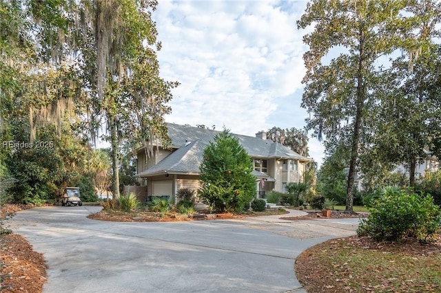 view of front of house featuring a garage