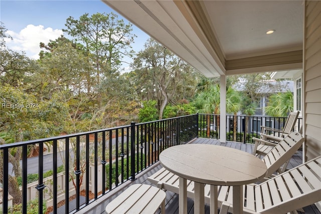 view of balcony