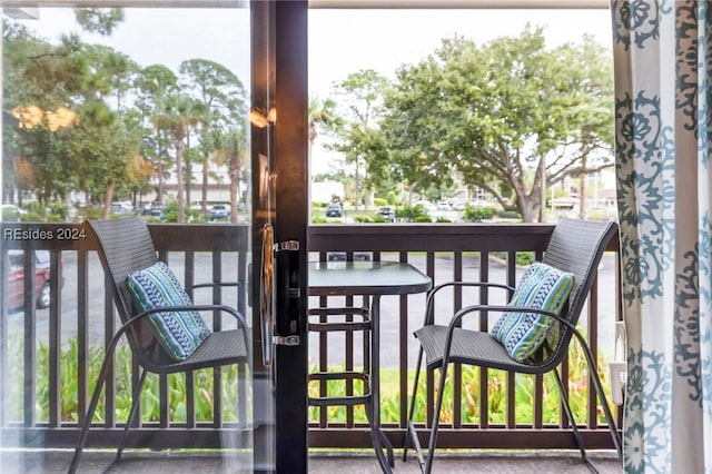 view of balcony