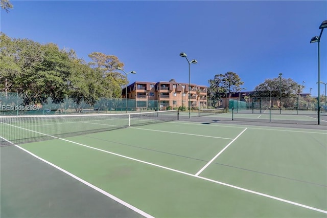 view of tennis court