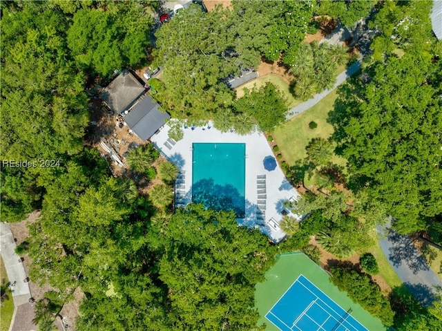 birds eye view of property